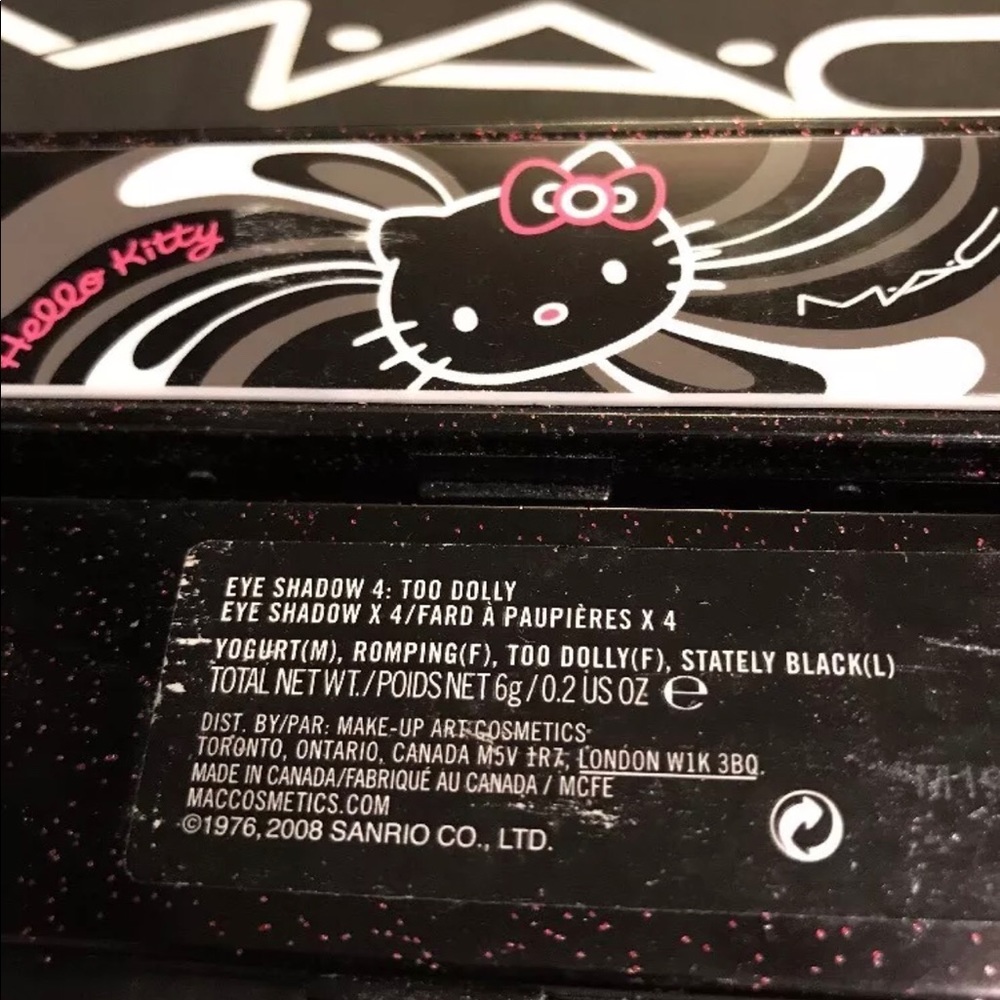 🎁HP🎁 MAC Hello Kitty Eyeshadow x4: Too Dolly - Picture 8 of 9